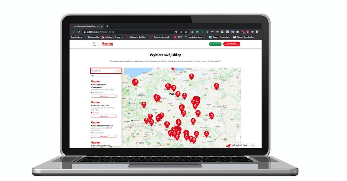 Store Locator Auchan