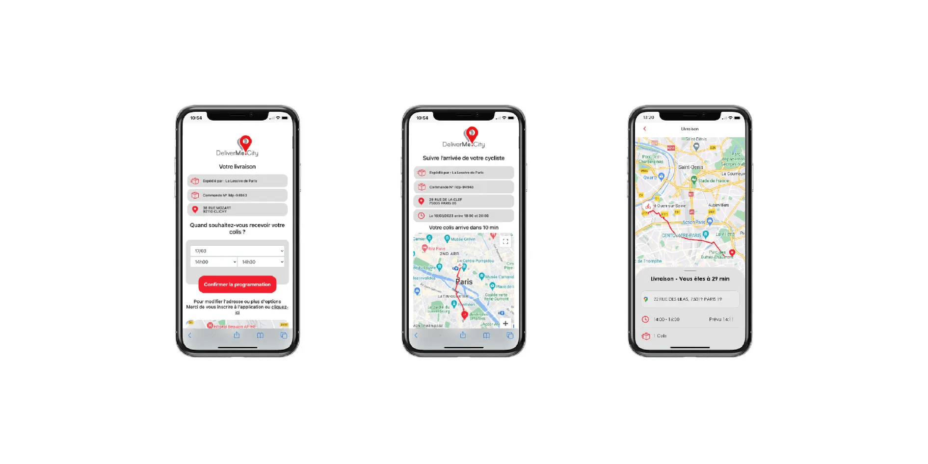 Application mobile de géolocalisation DeliverMe.City