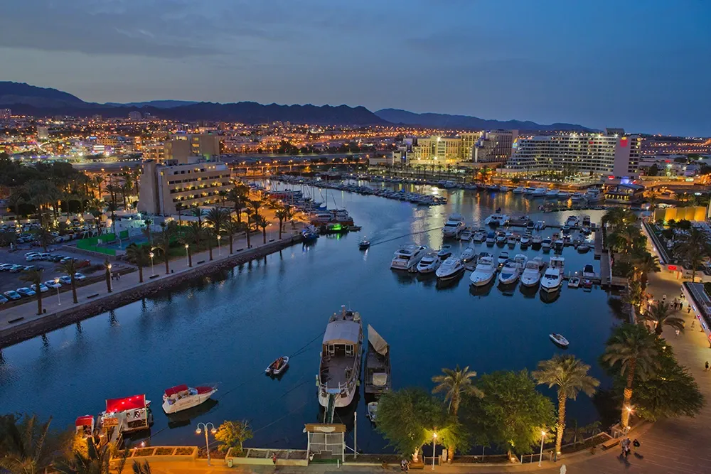 Eilat au bord de la mer Rouge