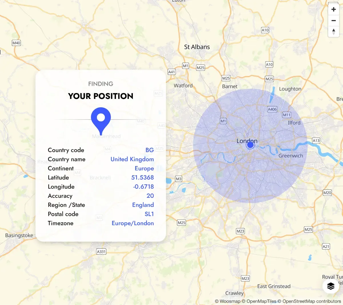 geolocation uk