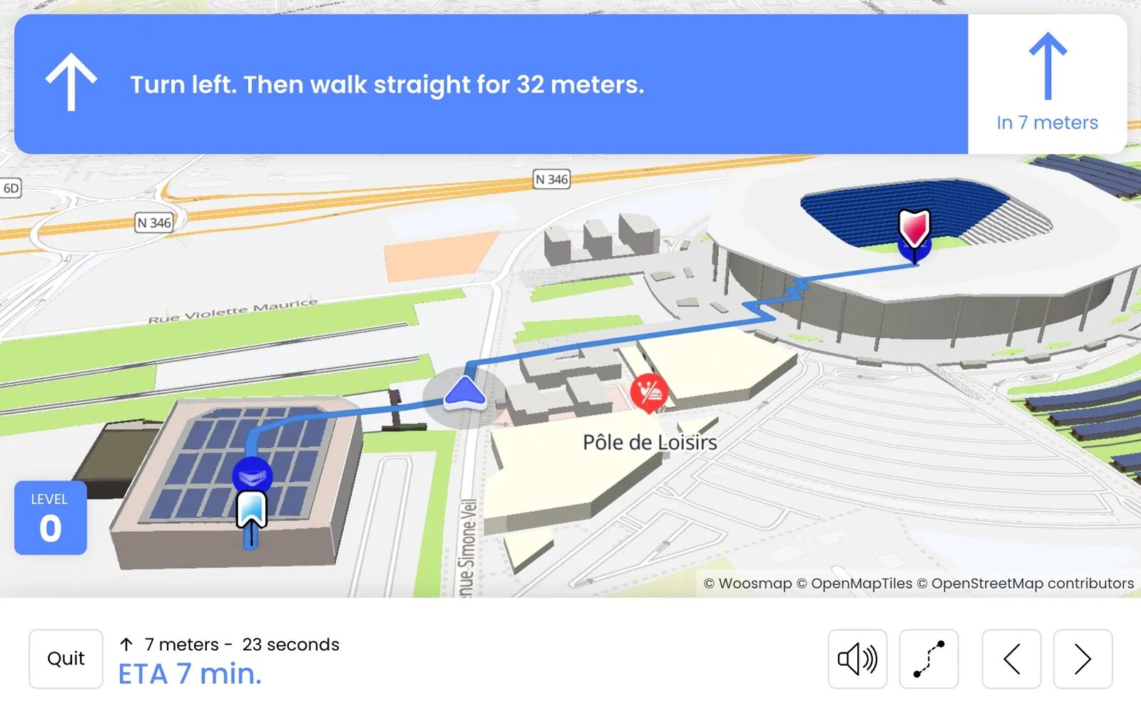 Guidez vos visiteurs avec une navigation indoor reposant sur un système de positionnement haute précision