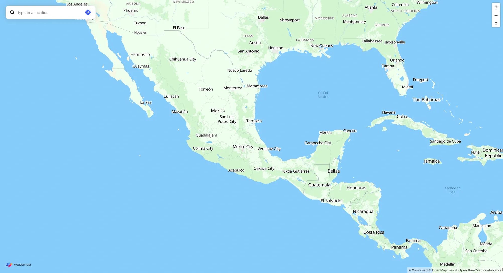 Carte du Mexique