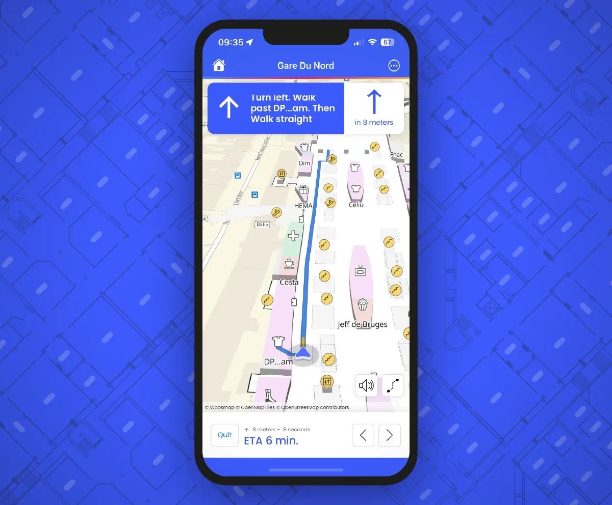 Application mobile pour héberger votre plan intérieur