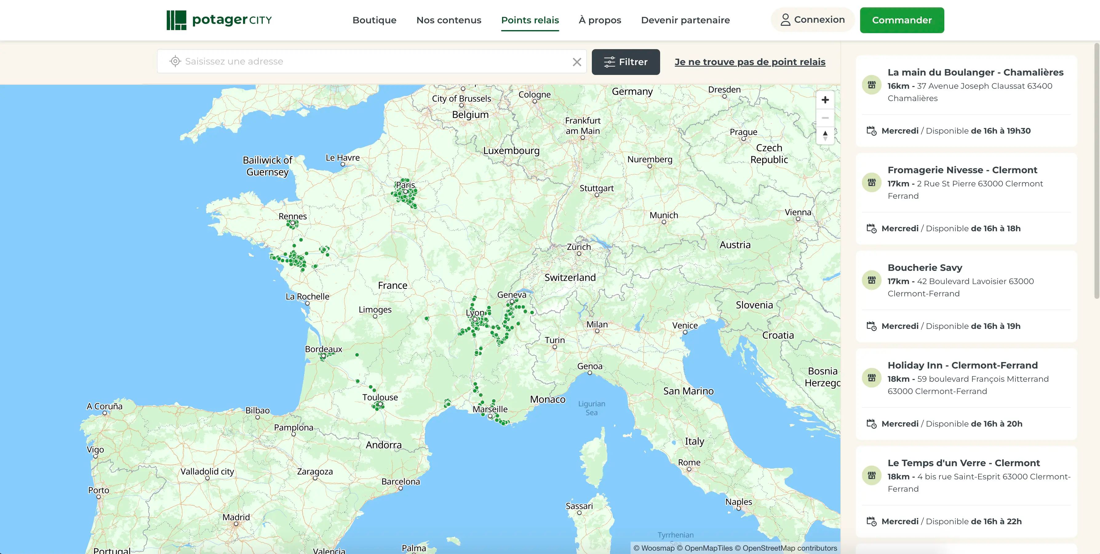 Carte Potager City
