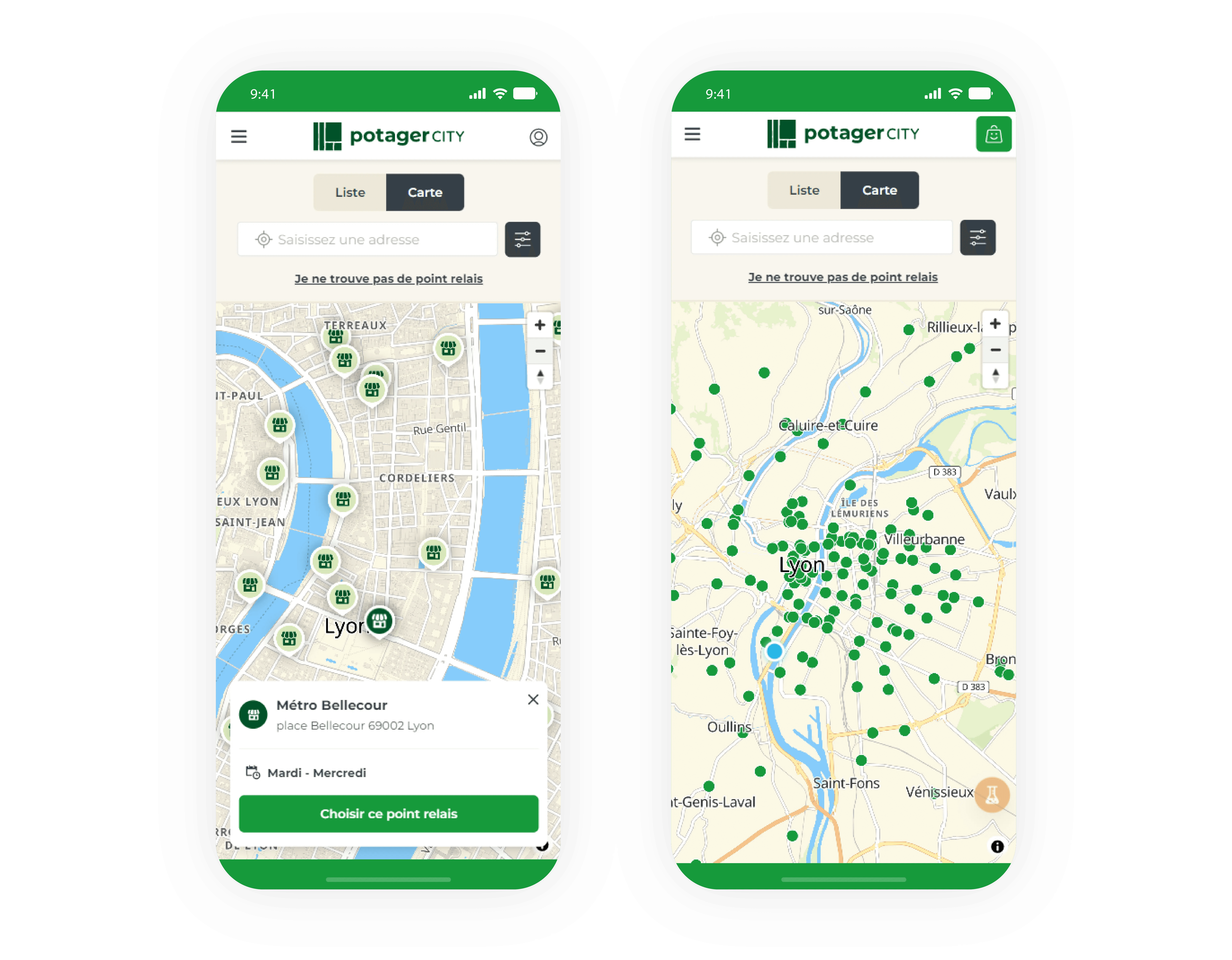Application mobile Potager City