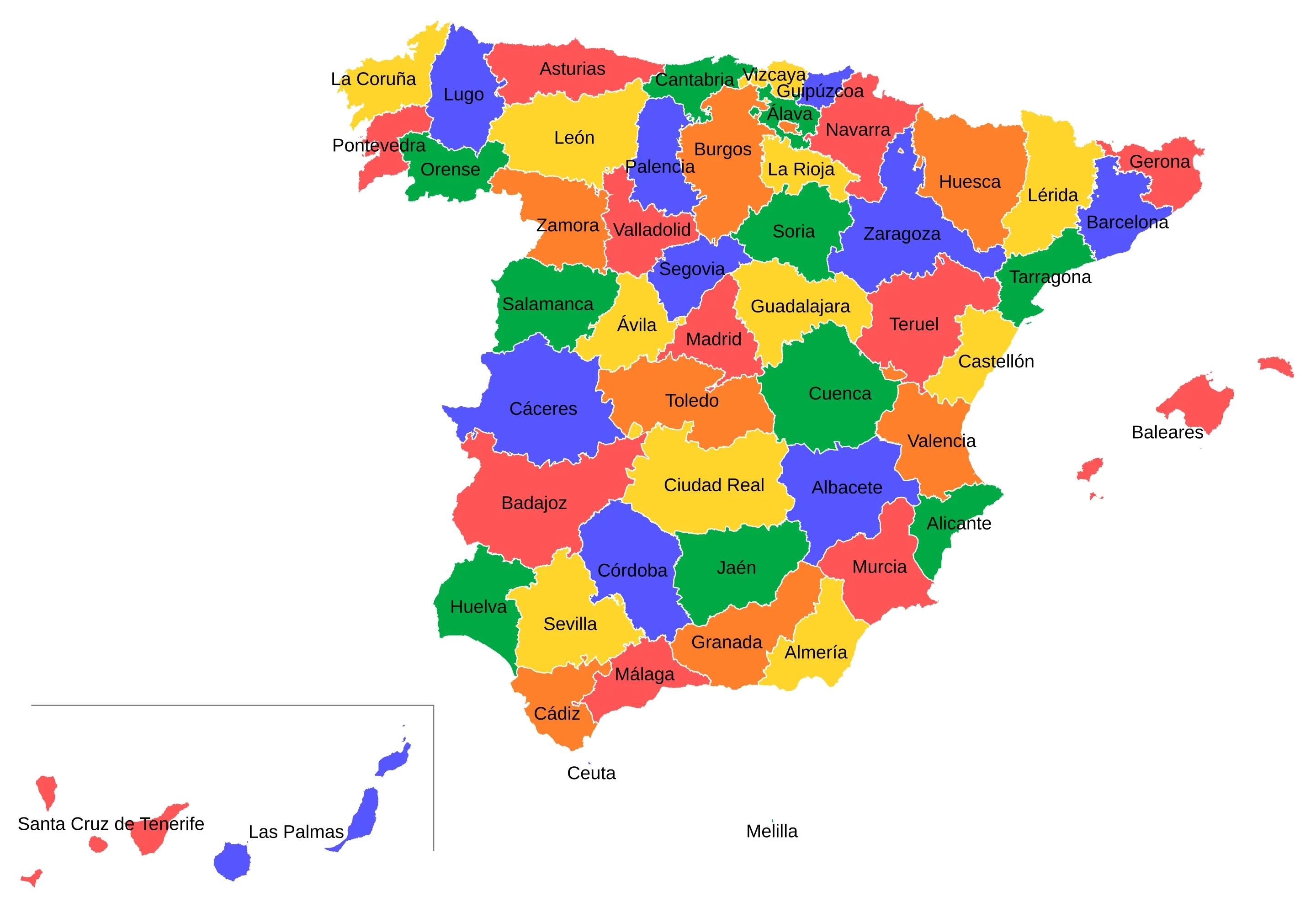 Provinces d'Espagne
