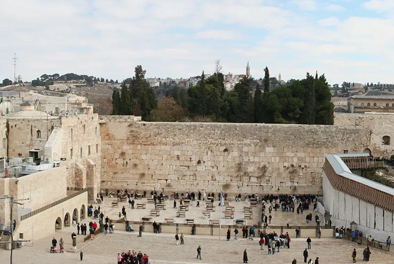 Mur des Lamentations dans la vieille ville de Jérusalem