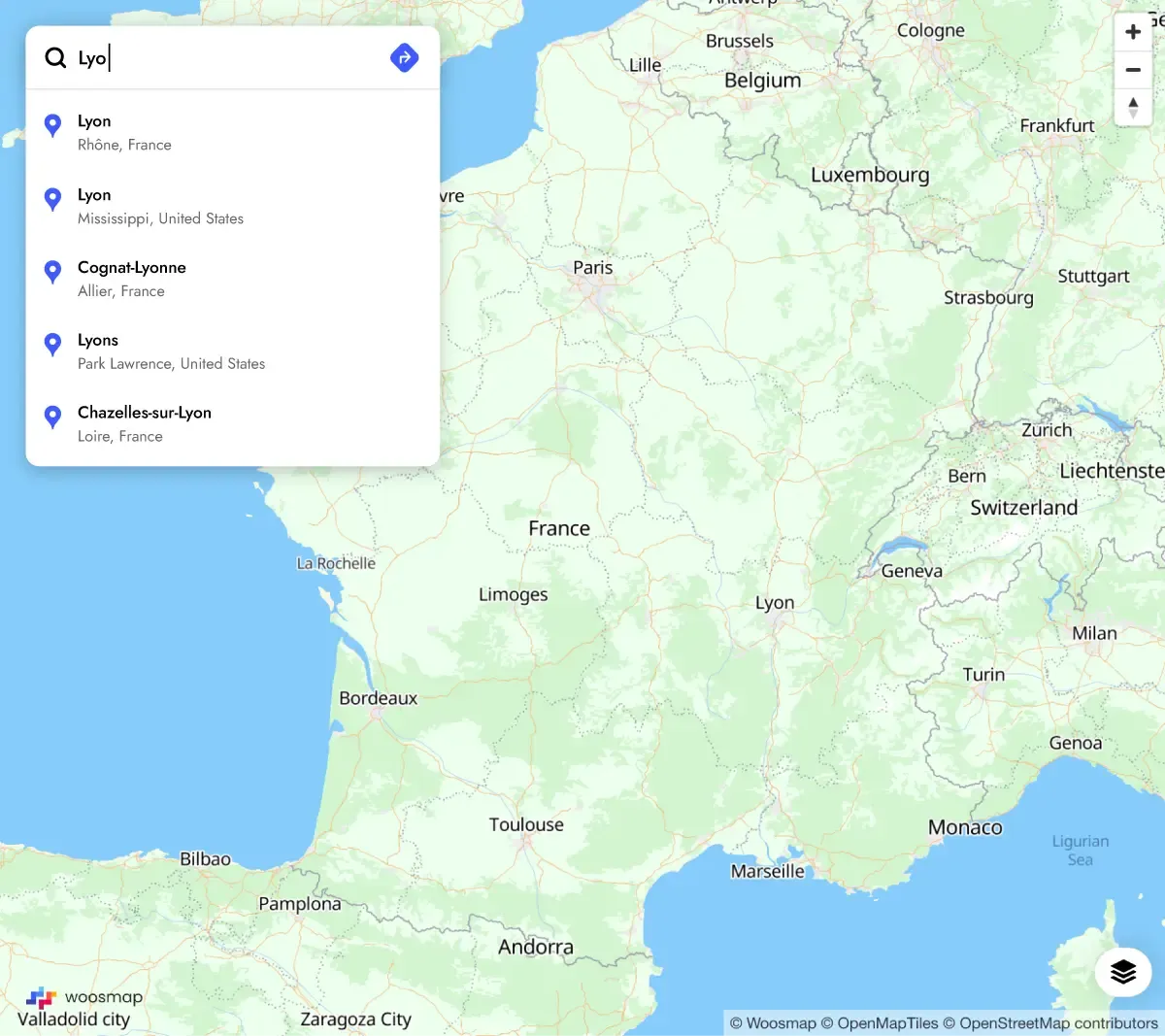 Woosmap Localities API