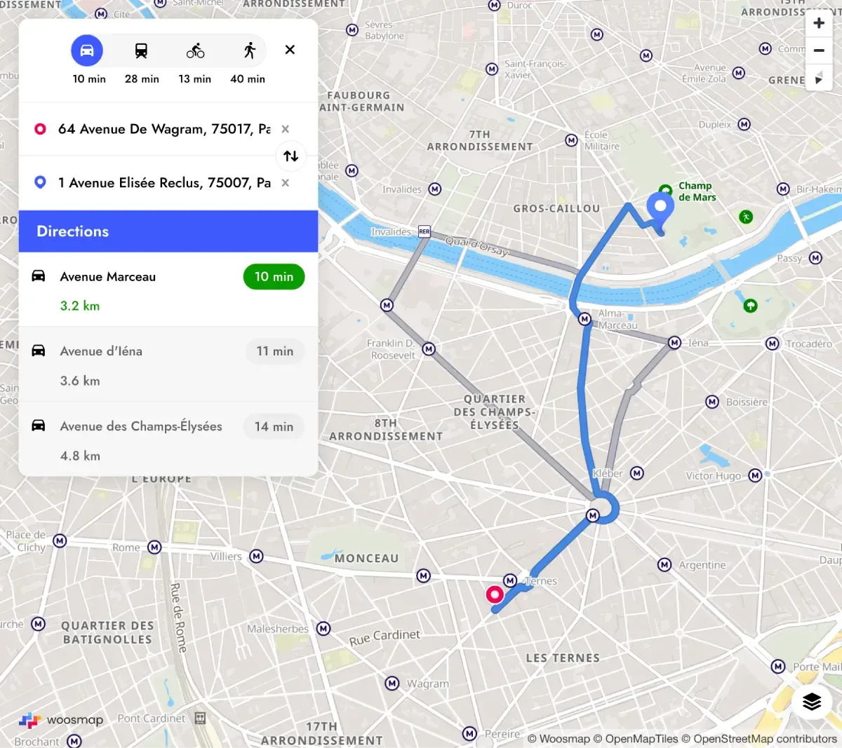Woosmap Map API Intégration