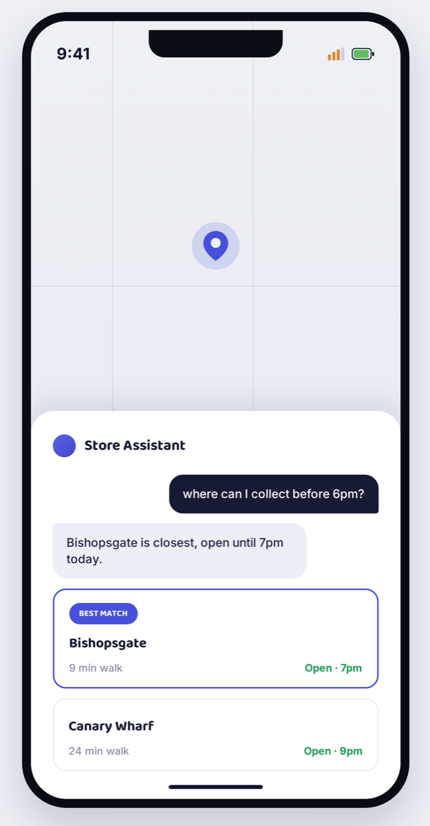 Get picked by AI assistants: Woosmap makes your store locations readable to AI.